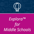 Explora for Middle School Button